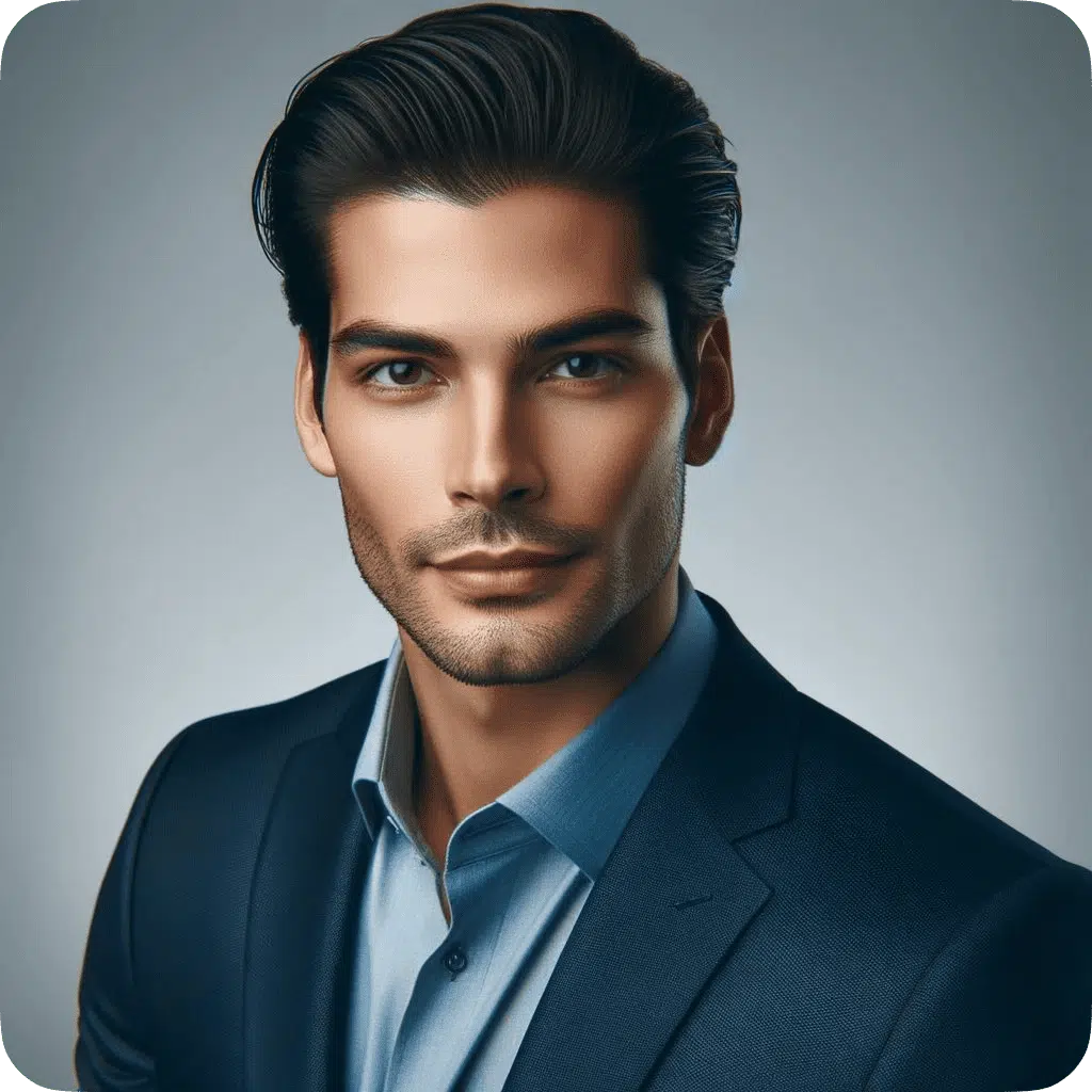 Client testimonial headshot, labeled “Koen, Manager”